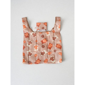 Beige pliant sourires marché coton sac fourre-tout taille moyenne transfert de chaleur imprimé tissu Jute pour usage quotidien cadeaux publicitaires - Product Image 1