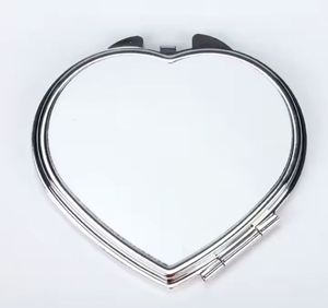 Heart Shaped Sublimation Compact <b>Mirror</b> Custom Logo Blank Pocket <b>Mirrors</b> - Product Image 2