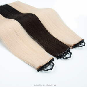 ผมต่อแท้คุณภาพสูงจากรัสเซีย ชนิด Remy 100% Virgin แบบตรง  ชนิด Skin Weft  ปลายผมแบบ Double Drawn  สำหรับทุกสี - Product Image 5