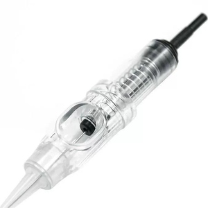 Aiguilles de machine à tatouer pour maquillage permanent, type cartouche PMU, avec embout noir, pour microshading - Product Image 4