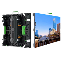 P3.9 Mur vidéo LED extérieur NovaStar système clé en main 13.1 'X 6.6' 4 Mts X 2 Mts 32 panneaux modulaires 500mm X 500mm pour la publicité