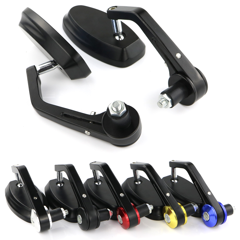 Universal Fit OEM ODM For Rearview Side Adjustable Wide Angle CNC Aluminium Alloy Motorcycle Bar End Mirrors