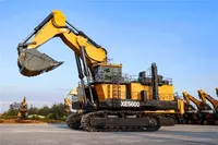 Excavatrice sur chenilles de 56 tonnes, rétrocaveuse 5,1-6,20 m, équipement lourd pour l'exploitation minière XE5600 avec moteur PLC, puissance de creusement élevée