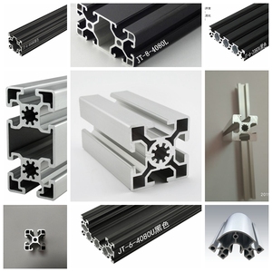 <span class=keywords><strong>Profilé</strong></span> en aluminium anodisé 4040, extrusion de profilés industriels en aluminium <span class=keywords><strong>40x40</strong></span>, 6063-T5, avec rainure - Product Image 3