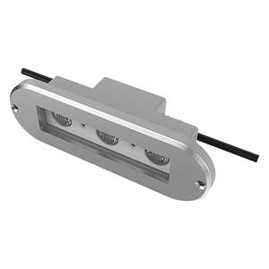 Overseasdesign RU-120 Lumière d'escalier ovale à 3 LED étanche en acier inoxydable de qualité marine pour piscine et yacht - Product Image 3