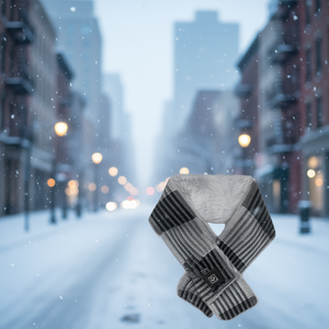 Bufanda Eléctrica Térmica Gris para Invierno, con Calefacción USB, 3 Modos de Calor, Suave y Cálida para Hombres y Mujeres - Product Image 2