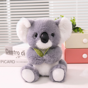 Lindo Peluche <span class=keywords><strong>de</strong></span> Koala con Dos Diseños <span class=keywords><strong>de</strong></span> Hojas, Relleno <span class=keywords><strong>de</strong></span> Algodón PP Suave y Esponjoso, 22 cm, Adorable Decoración <span class=keywords><strong>de</strong></span> Escritorio, Regalo Cálido y Reconfortante para Niñas - Product Image 2