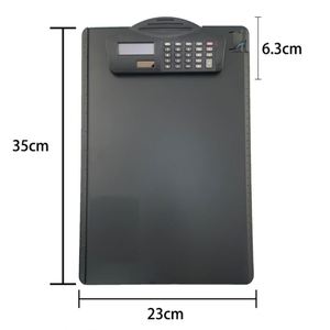 Portapapeles de Plástico para Oficina, Tamaño A4, con <span class=keywords><strong>Calculadora</strong></span>, Portapapeles Delgado con <span class=keywords><strong>Calculadora</strong></span>, Tablero de Dibujo Solar de Escritorio - Product Image 1