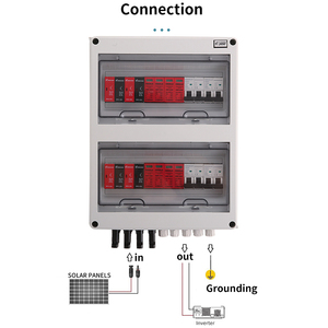 Xiongisolar 4in4 600V cô lập chuyển đổi vật liệu ABS <span class=keywords><strong>PV</strong></span> Combiner Hộp 4 loạt quang điện Hộp nối cho năng lượng mặt trời hệ thống điện - Product Image 3
