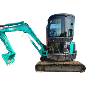Mini-excavatrice sur chenilles Kobelco SK55SR d'<span class=keywords><strong>occasion</strong></span>, originale et efficace, une excavatrice Kobelco fiable - Product Image 1