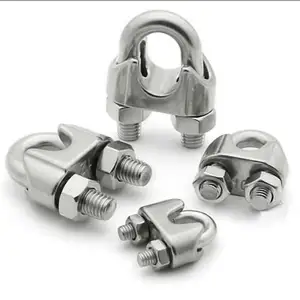 Use For Steel Wire Rope Oval 304# Stainless Steel Ferrules Crimping Loop Fittings Fixing Clip Cable Ellipse Clamp