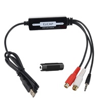 Ezcap216D USB2.0 Capture Audio Cassette Platine Vinyle Enregistreur Lecteur Cartes Son Externes
