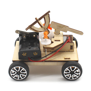 Kit de coche con radar de madera con energía solar para niños, experimento científico, juguete educativo, juego de construcción de modelos, 7-9 años - Product Image 2
