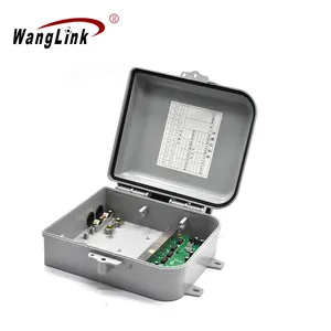 Wanglink Gigabit 1 Fibra con 8 puertos RJ45 Interruptor PoE inverso con funda impermeable IP68