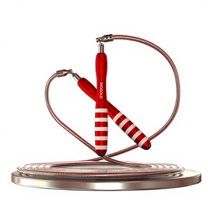 เชือกกระโดดสำหรับผู้หญิง <span class=keywords><strong>Wuhuan</strong></span> 8.0 รุ่นฟิตเนสและเพาะกาย สายเหล็กพร้อมหัวล็อคโลหะ - Product Image 1