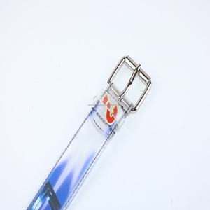 Thắt lưng trong suốt thời trang nam với khóa hợp kim kim loại cổ điển, in PVC - Product Image 5