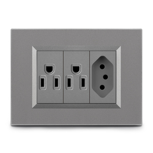 Enchufe de pared Modular de 10A, toma de corriente de Brasil, <span class=keywords><strong>Suiza</strong></span>, 1 entrada, interruptor de pared - Product Image 2