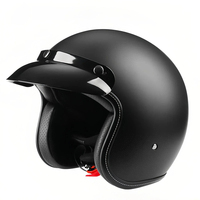 Casque demi-face rétro en ABS, certifié DOT, casque de protection pour scooter et moto adulte, conduite urbaine