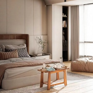 Banc à chaussures en bambou Russen, en bois massif, épaissi, antidérapant, pour entrée, salle de bain, salon - Product Image 1