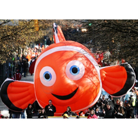 Decoración Inflable Gigante para Exteriores, Personaje de Pez Nemo, Mascota Animal Inflable, Globo de Pez Payaso Inflable con Helio