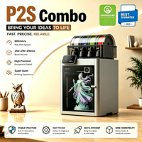 Printer 3D FDM Combo P2S Bambu Versi Internasional EU/UK Harga Pabrik Asli Kompetitif Siap Kirim Pengiriman Cepat