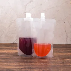 Plastic Stock Spout Pouch Stand Up Drink Pouch Bag