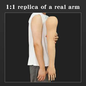 유연한 3D 마네킹 실리콘 팔 시뮬레이션 타투 연습용 몰드 - Product Image 4