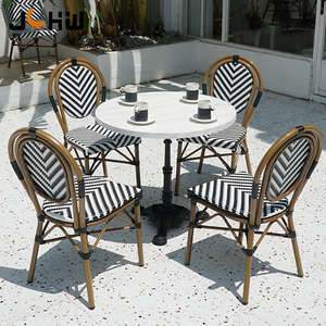 <span class=keywords><strong>Table</strong></span> de <span class=keywords><strong>bistrot</strong></span> français en métal pour extérieur, vente en gros d'usine, <span class=keywords><strong>table</strong></span> de café de restaurant pour terrasse et jardin - Product Image 2