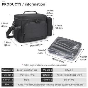 Sac à <span class=keywords><strong>lunch</strong></span> isotherme personnalisé, boîte à <span class=keywords><strong>lunch</strong></span> étanche, boîte à <span class=keywords><strong>lunch</strong></span> réutilisable avec sac pour bouteille d'eau pour hommes - Product Image 3