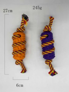 ハードと咬傷に強いチュー犬のおもちゃインタラクティブゴムロープペットおもちゃ - Product Image 6