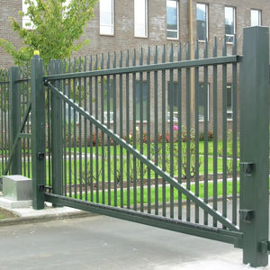 Clôture de palissade de fourche de diables de sécurité en acier galvanisé ornemental de dessus de lance de cour de tour de télécom - Product Image 6