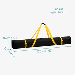 Sac de voyage pliable et léger pour <span class=keywords><strong>ski</strong></span>, porte-snowboard rembourré personnalisé avec grand compartiment et bandoulière réglable pour skis - Product Image 3