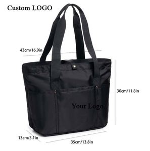 Sac fourre-tout personnalisé avec logo, fermeture éclair et grande poche, motif ballon, pour cadeaux promotionnels - Product Image 6
