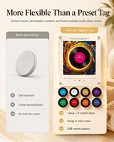 Autocollant magnétique personnalisé pour le Coran, aimant de réfrigérateur - Lecteur de musique DIY NFC en acrylique, écologique, couleur et design personnalisables