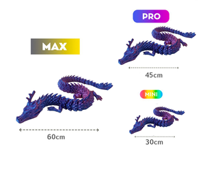 Jouet de dragon imprimé en 3D personnalisé, modèle 3D articulé et flexible, jouet anti-stress original pour enfants - Product Image 3