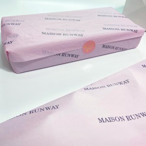<strong>Pink</strong> Sydney Specialty <strong>Paper</strong> Moisture-Proof Custom Printed Tissue <strong>Paper</strong> with Black Logo for Clothes <strong>Wrapping</strong> <strong>Pink</strong> Background - Product Image 6