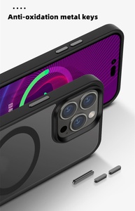 Coque de téléphone magnétique antichoc pour <span class=keywords><strong>iPhone</strong></span> 16 Pro Max, charge sans fil, dos mat translucide pour <span class=keywords><strong>iPhone</strong></span> 17 16 15 14 13 <span class=keywords><strong>12</strong></span> Pro - Product Image 3