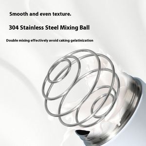 New Modern 304 Stainless Steel Shaker Cup High-Appearance Fitness Sports Insulated <b>Mug</b> <b>Large</b> Capacity for Protein Powder Mixing - Product Image 3