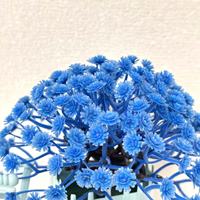 Pot Bunga Plastik Kreatif Bentuk Sepeda dengan Bunga Gypsophila Buatan Sederhana untuk Dekorasi Kamar Tidur dan Meja Kerja yang Realistis