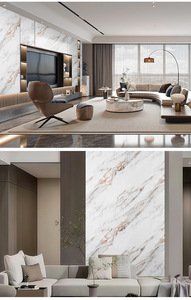 Wayon tre than Composite PVC tường bằng đá cẩm thạch Bảng điều khiển 5 mét bóng kết thúc bảo vệ môi trường bên trong ốp - Product Image 5