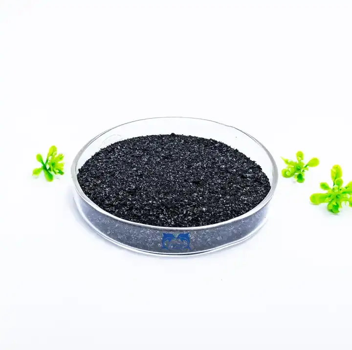 Engrais organique de qualité agricole soluble dans l'eau Potassium Humate Shiny Flakes 98%
