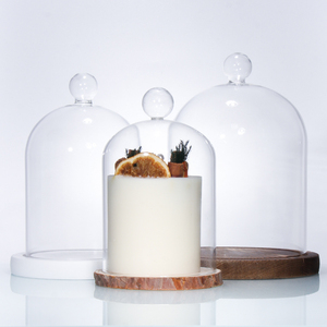 Campane di <span class=keywords><strong>Vetro</strong></span> Trasparenti, Cupole <span class=keywords><strong>in</strong></span> <span class=keywords><strong>Vetro</strong></span> all'Ingrosso con Base <span class=keywords><strong>in</strong></span> Legno - Product Image 3
