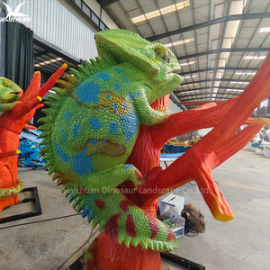 Lagarto Animatrónico Realista, Animal Mecánico con Sonido de Serpentina y Ojos Móviles |   Exhibición de la <span class=keywords><strong>Selva</strong></span> y Atracción de Parque Temático - Product Image 4