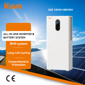 ระบบกักเก็บพลังงานแสงอาทิตย์แบบออลอินวัน KUVO Hybrid Grid Dual AC Output 12KW 30KWH พร้อมเครื่องชาร์จพลังงานแสงอาทิตย์ในตัว ระบบตรวจสอบผ่าน WiFi - Product Image 1