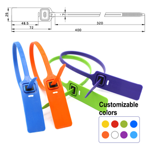 Sceau plastique haute sécurité Yuedun YDPS023 avec numéro de série personnalisé et code-barres, résistance à <span class=keywords><strong>la</strong></span> traction >200N, diamètre 7mm, gravé au laser/estampé à chaud - Product Image 4