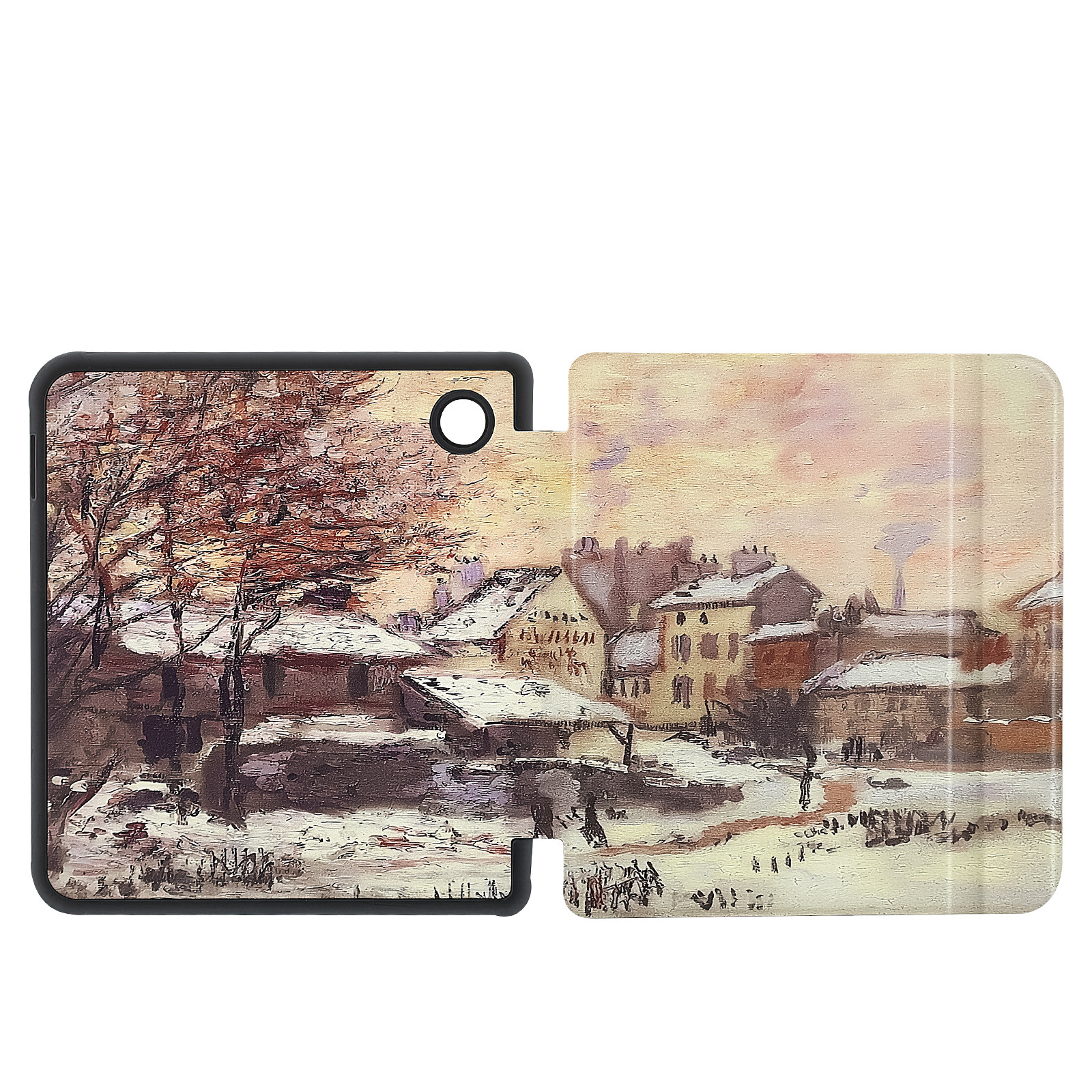 Chute de neige dans la ville antique