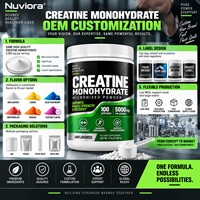 OEM Private Label Micronized Creatine Monohydrate Poeder voor Volwassenen 500g 100 Porties Spierkracht en Herstel Ondersteuning