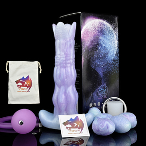 Consolador ovipositor de silicona único YOCY con huevos, bomba de aire de gallo monstruo de fantasía, consolador hueco de empuje, consolador ovipositor de huevos - Product Image 6