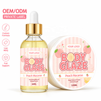 OEM ODM Parfum Naturel Premium Body Glaze Peach Macaron Set pour une Hydratation Profonde, Nourrissant et Hydratant pour le Soin du Corps Entier