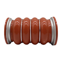 Tuyau flexible en silicone tressé coudé droit pour radiateur, intercooler et turbo de camion, sur mesure